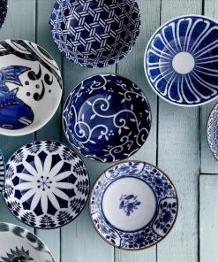 Tokyo Desig Studio - Mixed Bowls - Blue Designs - 15x7 Cm, 550 Ml - Set Van 4 Kommen In Luxe Geschenkdoos -Keukenserie Winkel 1003x1200 3
