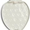 Riviera Maison Serveerschaal Aardbei, Zomers Serveerbord Voor Fruit - Tasty Strawberry Serving Dish - Wit / Goud - Porselein - 1 Stuk -Keukenserie Winkel 1009x1200 4