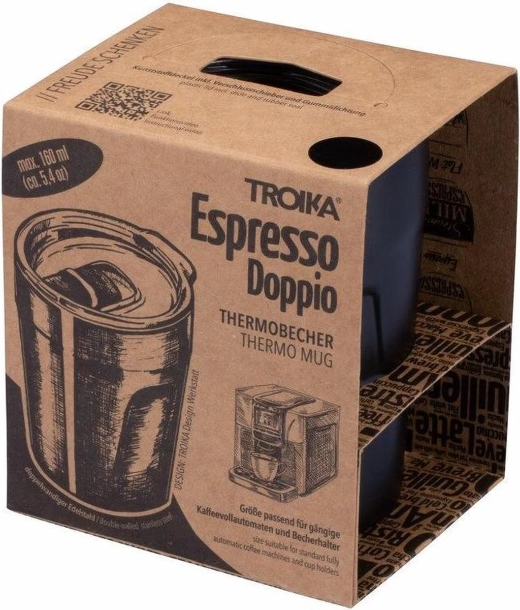 Troika ESPRESSO DOPIO Thermosbeker Voor Espresso 5 Troika ESPRESSO DOPIO Thermosbeker Voor Espresso - Afbeelding 3