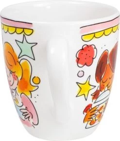 Blond Amsterdam Even Bijkletsen Mini Mok - Roze Rand -Keukenserie Winkel 1027x1200