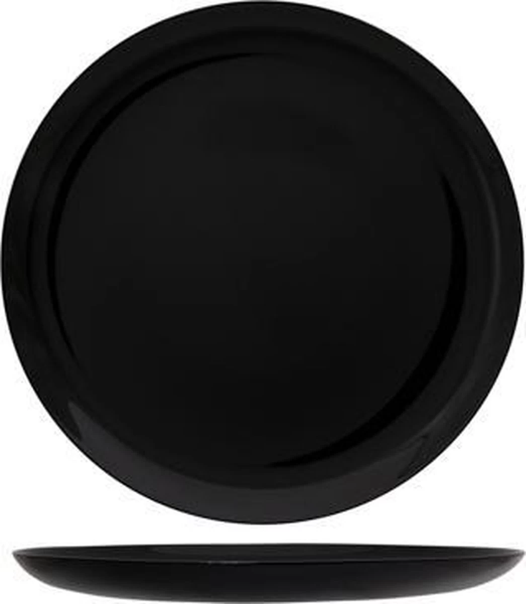 Grote Zwarte Pizzaborden - 6 Stuks - 32 Cm 5 Grote Zwarte Pizzaborden - 6 Stuks - 32 Cm - Afbeelding 3