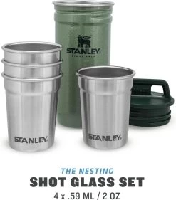 Stanley The Nesting Shot Glass Set - Hammertone Green -Keukenserie Winkel 1054x1200