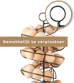 Eiermand – Eierrek – Eierhouder – Eieren – Zwart - Pasen - Tot 40 Eieren - 360° - BAULK® -Keukenserie Winkel 1077x1200 2