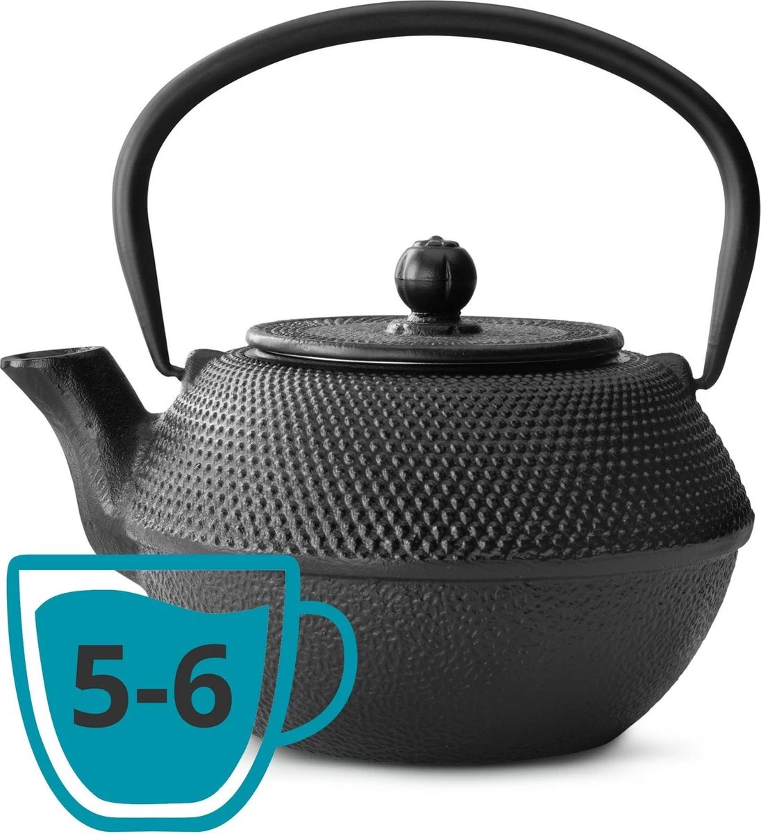 Bredemeijer - Theepot Jang 1,1L Gietijzer Zwart 9 Bredemeijer - Theepot Jang 1,1L Gietijzer Zwart - Afbeelding 7