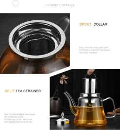 SensaHome - Infuser Theekan/Theepot - Transparant - Glas -Keukenserie Winkel 1100x1200