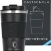 Castagnola Design RVS Koffiebeker To Go - Zwart - 380ml - Thermosbeker - Theebeker -Keukenserie Winkel 1103x1200