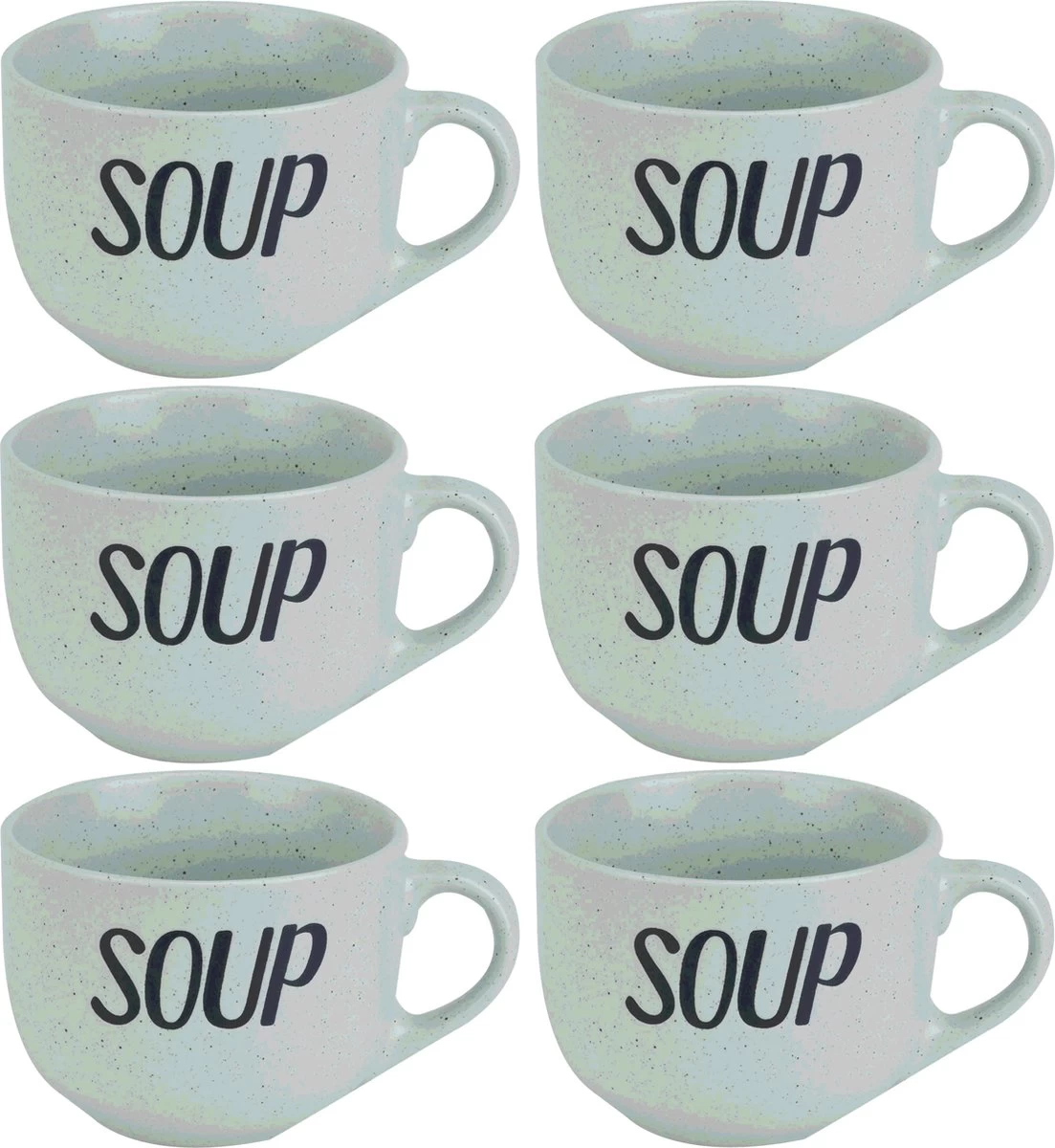 Cosy&Trendy Soepkom 'Soup' Met Een Oor - 51 Cl - Mint Groen - Set-6 4 Cosy&Trendy Soepkom 'Soup' Met Een Oor - 51 Cl - Mint Groen - Set-6 - Afbeelding 2