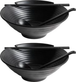 Gadgy Noodle Kom Set - 2 Kommen, 2 Paar Eetstokjes En 2 Lepels - Noodle Bowl - Japans Servies -Keukenserie Winkel 1111x1200 1