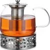 Monzana Theepot Glas - Met Theepotverwarmer – Voor 1,5 Liter RVS Zeef -Keukenserie Winkel 1118x1200 1