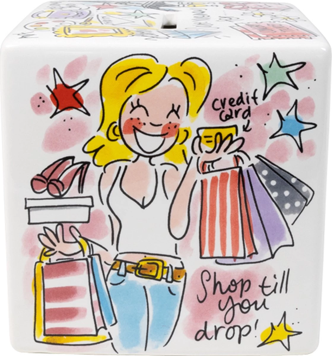 Blond Amsterdam, Even Bijkletsen: Spaarpot Vierkant 4 Blond Amsterdam, Even Bijkletsen: Spaarpot Vierkant - Afbeelding 2