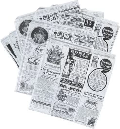 Rainbecom - 50 Stuks - 19 X 17 Cm - Hamburger Zakje Papier - Vetvrij Papier - Papieren Zak Voor Sandwiches - Krant -Keukenserie Winkel 1119x1200 4