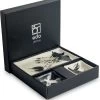 Edo Japan | BLACK & WHITE MIX | Japanse Sushi Servies Set | 6-Delig | 2 Persoons | Streep Motief