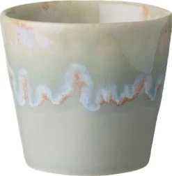 Costa Nova - Grespresso Servies - 6 Espresso Kopjes - Roze-Grijs-Azur-Red-Wit -Turquoise - Aardewerk - H 5.9 Cm -Keukenserie Winkel 1176x1200