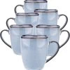 Koffiekopjes - Cappuccino Kop - Theemok - Koffiebeker - Blauw - 320ml - Set Van 6 1 Koffiekopjes - Cappuccino Kop - Theemok - Koffiebeker - Blauw - 320ml - Set Van 6 -Keukenserie Winkel 1183x1200