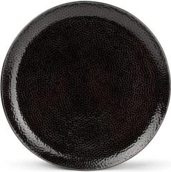 GLAMOMAX'S Choice - Serviesset Black Mielo - Inclusief Koperkleurig Bestekset - 4 Persoons - Aardewerk - Zwarte Borden - Dinerborden - Bordenset -Keukenserie Winkel 1190x1200 2