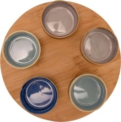 Cosy & Trendy Serveerplank Bamboe Dia 25 Cm Met 5x Luxe Hapjes/saus/tapas Schaaltjes -Keukenserie Winkel 1191x1200 8