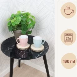 Orange85 Espresso Kopjes - Set Van 6 - Met Oor - 160ml - Meerdere Kleuren - Pastel - Aardewerk 13 Orange85 Espresso Kopjes - Set Van 6 - Met Oor - 160ml - Meerdere Kleuren - Pastel - Aardewerk -Keukenserie Winkel 1192x1200