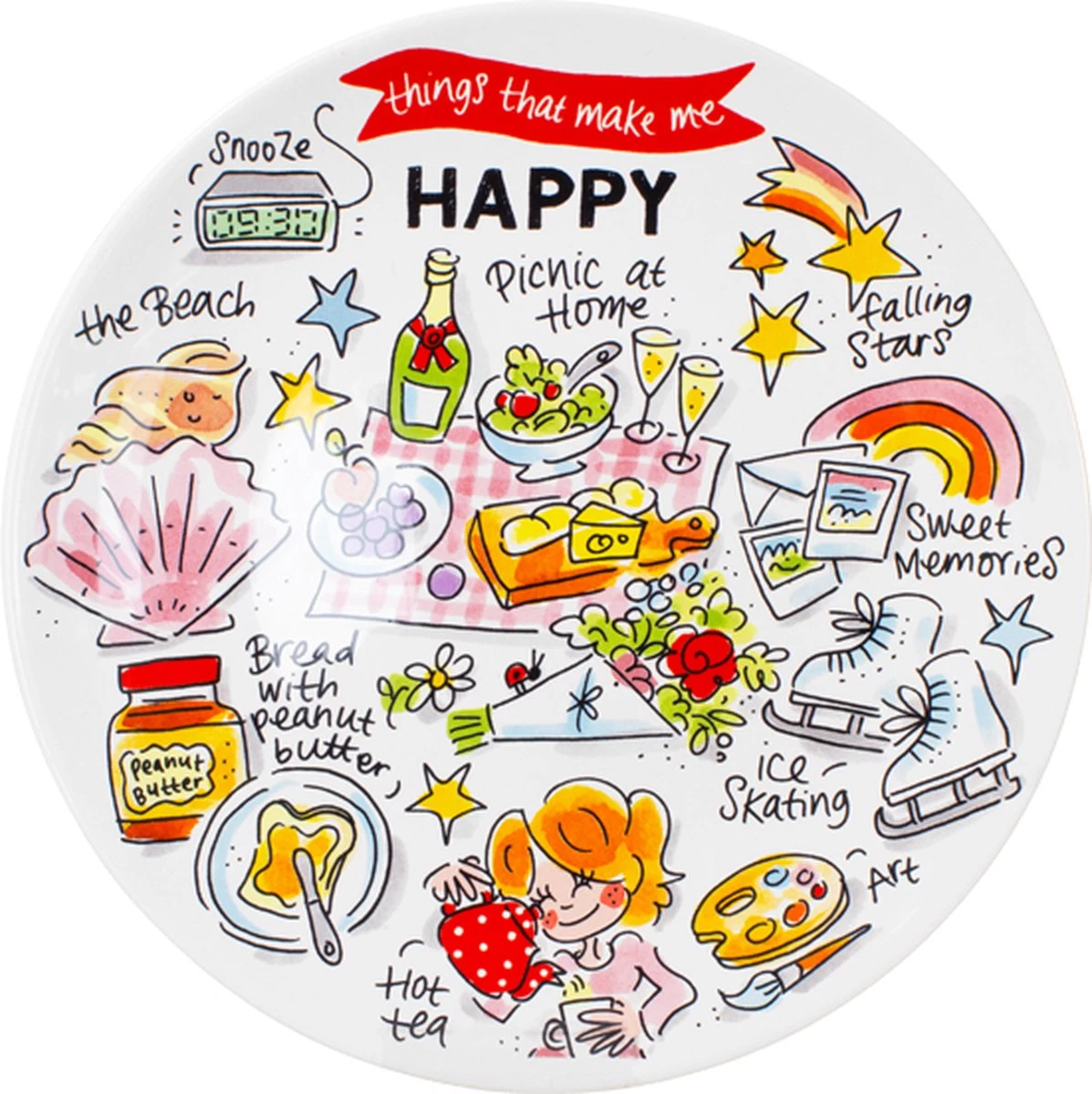 Blond Amsterdam, Happy - Bord 22cm 3 Blond Amsterdam, Happy - Bord 22cm