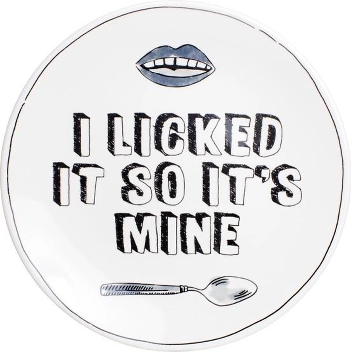 Blond Amsterdam - X Noir - Bord - I Licked - Ø 22 Cm