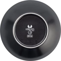 Lite-Body Hermes Pastabord - Set Van 8 Stuks - 21 Cm - Aardewerk - Zwart Mat -Keukenserie Winkel 1198x1200 21