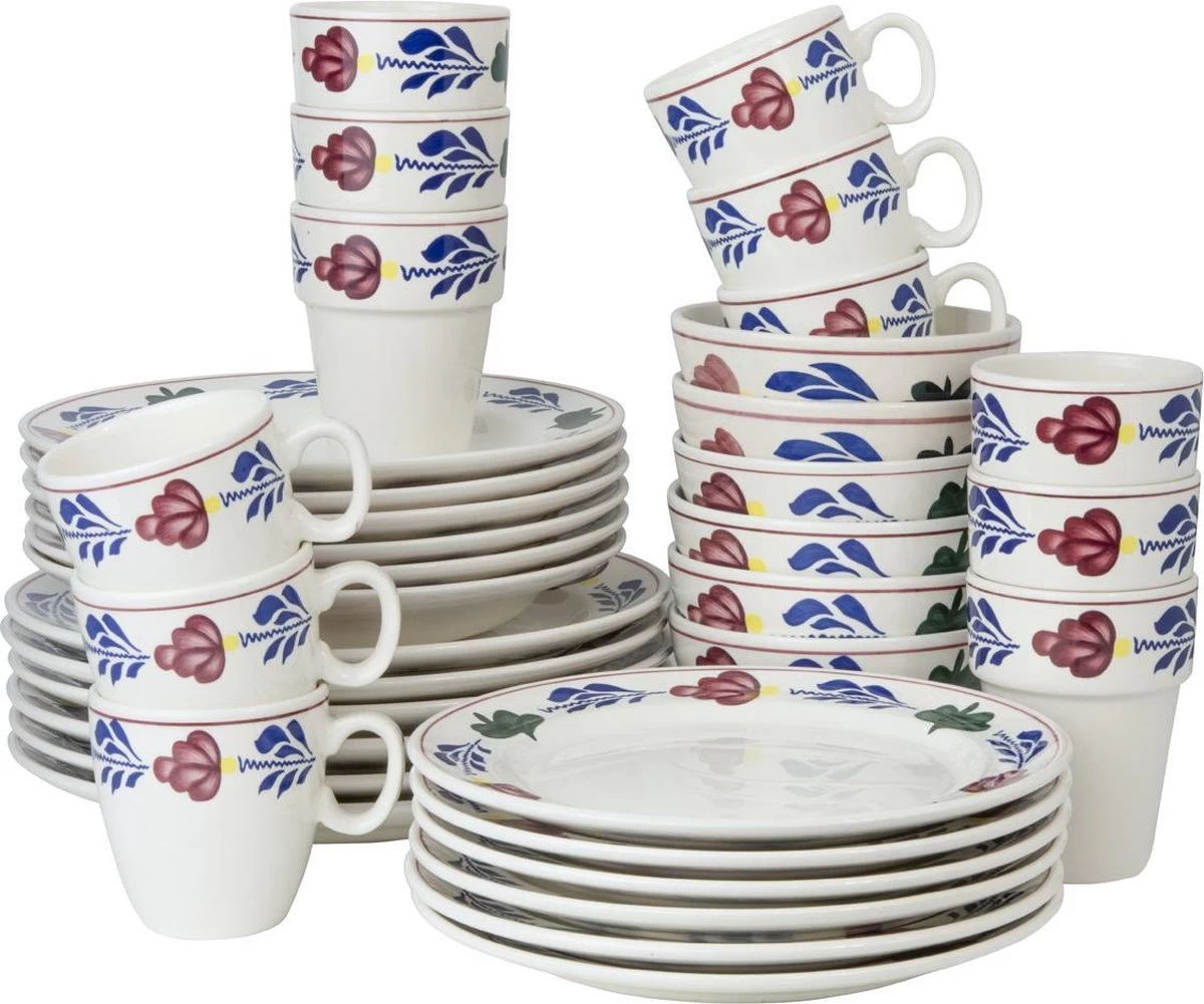 Boerenbont Serviesset - 36-Delig 3 Boerenbont Serviesset - 36-Delig