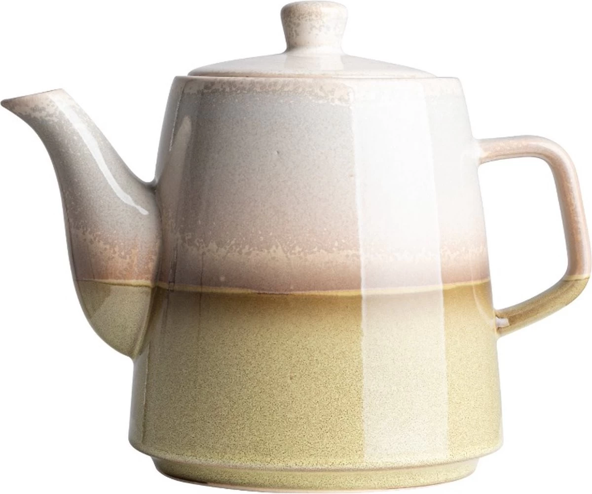 Gusta - Theepot - Retro - Groen/Bruin - 1L 3 Gusta - Theepot - Retro - Groen/Bruin - 1L