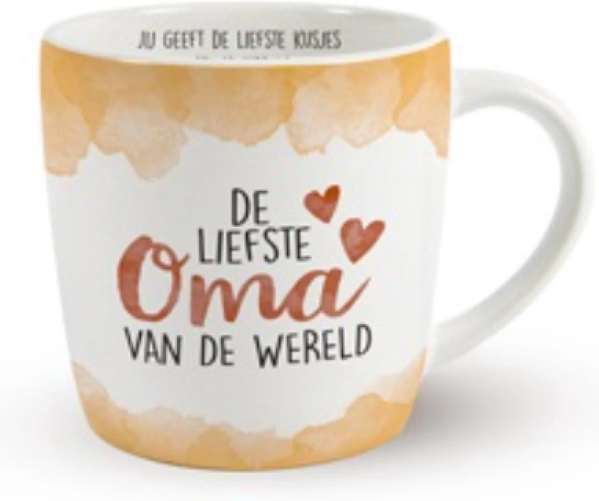 Enjoy Mok - De Liefste Oma Van De Wereld - Met Binnen Tekst - Koffie Mok - Beker - Moederdag - Liefde - Verjaardagscadeau 3 Enjoy Mok - De Liefste Oma Van De Wereld - Met Binnen Tekst - Koffie Mok - Beker - Moederdag - Liefde - Verjaardagscadeau