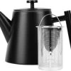 Castagnola Theepot Met Filter – Theekan – Theepot Dubbelwandig – Theepot Roestvrijstaal – Hoogwaardig RVS – 1 Liter – 5 Kopjes Thee – Zwart -Keukenserie Winkel 1200x1007 2