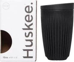 HuskeeCup & Deksel - Koffiebeker - Large - 12oz/36cl - Charcoal -Keukenserie Winkel 1200x1007