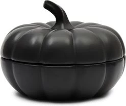 Riviera Maison Voorraadpot Met Deksel - Pumpkin Decoration Bowl - Zwart - Maat XL