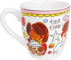 Blond Amsterdam Even Bijkletsen Mini Mok - Roze Rand -Keukenserie Winkel 1200x1011