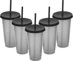 Herbruikbare Bekers Met Rietje En Deksel Van Plastic – Starbucks Design – Drinkbekers Met Rietje – Kleur Veranderende Beker -Keukenserie Winkel 1200x1012