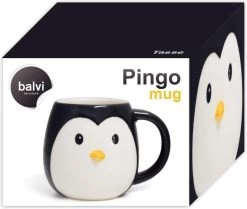 Balvi Drinkbeker Penguin Pingo Zwart Keramiek -Keukenserie Winkel 1200x1016 1