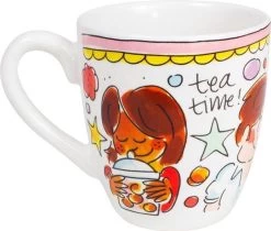 Blond Amsterdam Even Bijkletsen Mini Mok - Roze Rand -Keukenserie Winkel 1200x1020