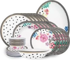 Melli Mello Nora Dots - Serviesset - Complete Serviesset 6 Personen - Bloemen - Stippen