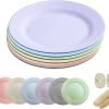 Onbreekbare Borden Van 25 Cm, 6-delige Set, Herbruikbare Platte Borden Met Luffas-afwasborstels, Eetborden, Kunststof, Licht Voor Feestjes, Kamperen, BBQ/pizza, Magnetronbestendig, Vaatwasmachinebestendig, BPA-vrij (veelkleurig) -Keukenserie Winkel 1200x1045 2
