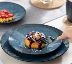 Serviesset – 16 Delig – 4 Persoons – Porselein - Luxe - Blauw -Keukenserie Winkel 1200x1067 1