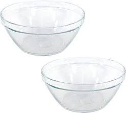 1x Glazen Chipsschalen/keukenschalen Pompei 26 Cm/3.6 Liter - Schalen/kommen/mengkommen Van Glas -Keukenserie Winkel 1200x1076 3