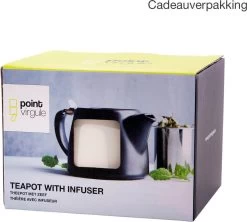 Point-Virgule - Theepot Met Thee Infuser - Mat - Gebroken Wit - 500ml -Keukenserie Winkel 1200x1079 1