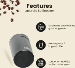 LaCardia Koffiebeker To Go Premium Zwart – Thermosbeker – Theebeker – 380ML – Herbruikbaar 14 LaCardia Koffiebeker To Go Premium Zwart – Thermosbeker – Theebeker – 380ML – Herbruikbaar -Keukenserie Winkel 1200x1090 1