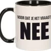 Voordat Je Het Vraagt NEE Collega Koffiemok / Theebeker - 300 Ml - Wit Met Zwart - Het Antwoord Is Nee / Kantoorhumor - Grappige Cadeau Mok / Beker 2 Voordat Je Het Vraagt NEE Collega Koffiemok / Theebeker - 300 Ml - Wit Met Zwart - Het Antwoord Is Nee / Kantoorhumor - Grappige Cadeau Mok / Beker -Keukenserie Winkel 1200x1094