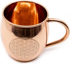 Koperen Beker Flower Of Life Geëtst (470 Ml) -Keukenserie Winkel 1200x1097