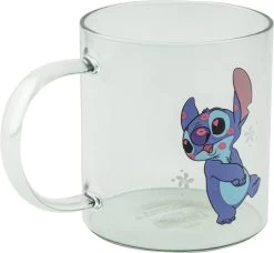 Disney - Stitch - Glazen Theemok - Transparant Met Opdruk - 330ml -Keukenserie Winkel 1200x1110