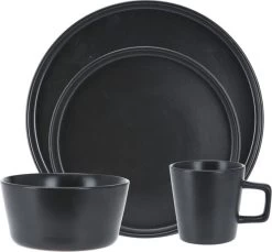 Homecookingchef Serviesset - Mat Zwart - 16-delig - Sterk Aardewerk -Keukenserie Winkel 1200x1111 2