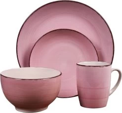 Excellent Houseware Excellent Serviesset 16 Delig - Aardewerk - Roze -Keukenserie Winkel 1200x1114 5