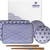 Tokyo Design Studio Nippon Blue Sushiserviesset - Porselein - 6 Delig - 2 Persoons -Keukenserie Winkel 1200x1119 6