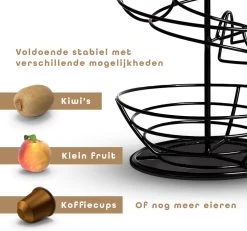 Eiermand – Eierrek – Eierhouder – Eieren – Zwart - Pasen - Tot 40 Eieren - 360° - BAULK® -Keukenserie Winkel 1200x1121 6