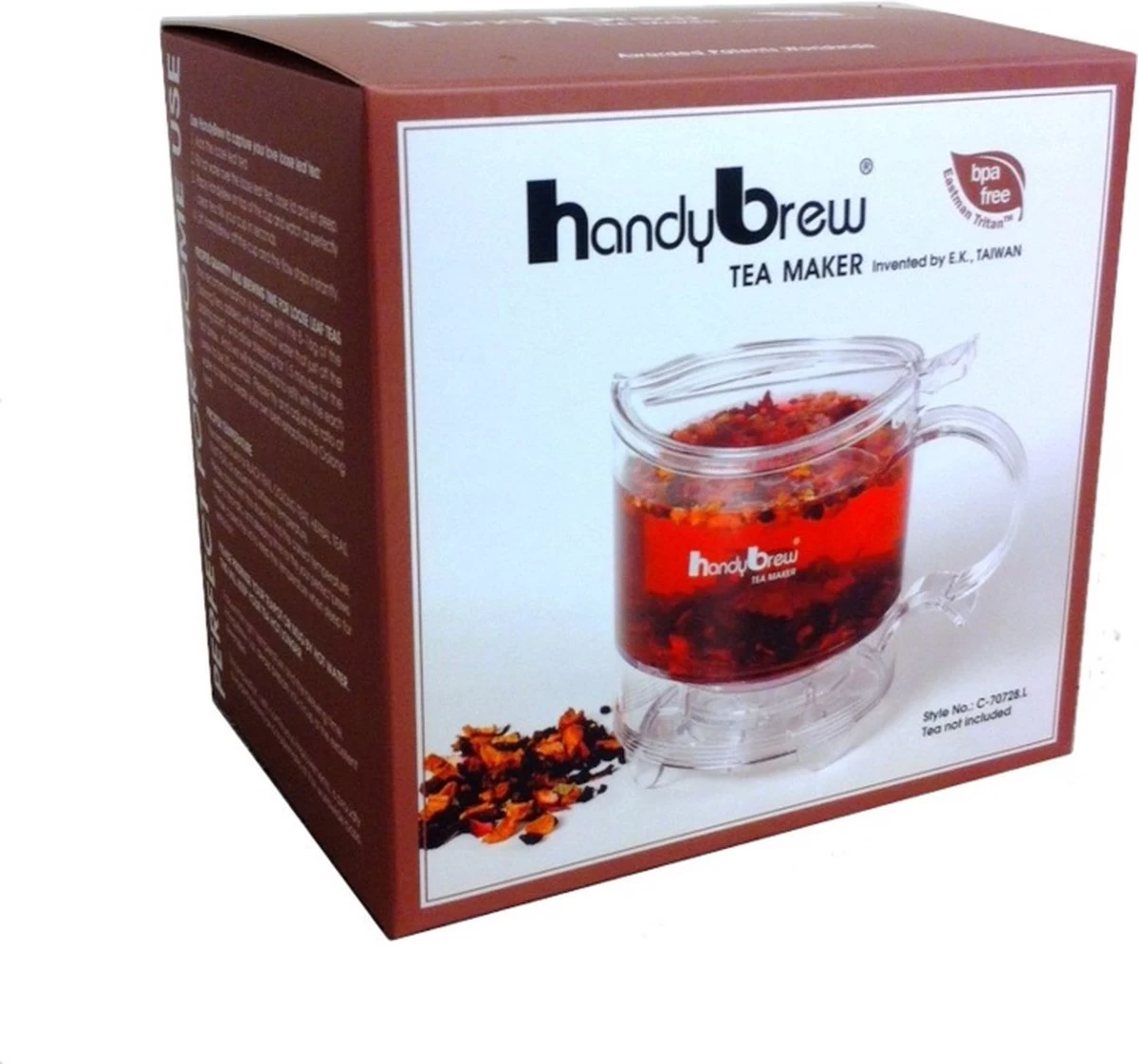 Merkloos HandyBrew Tea Maker - Theezetter - 500ml 6 Merkloos HandyBrew Tea Maker - Theezetter - 500ml - Afbeelding 4