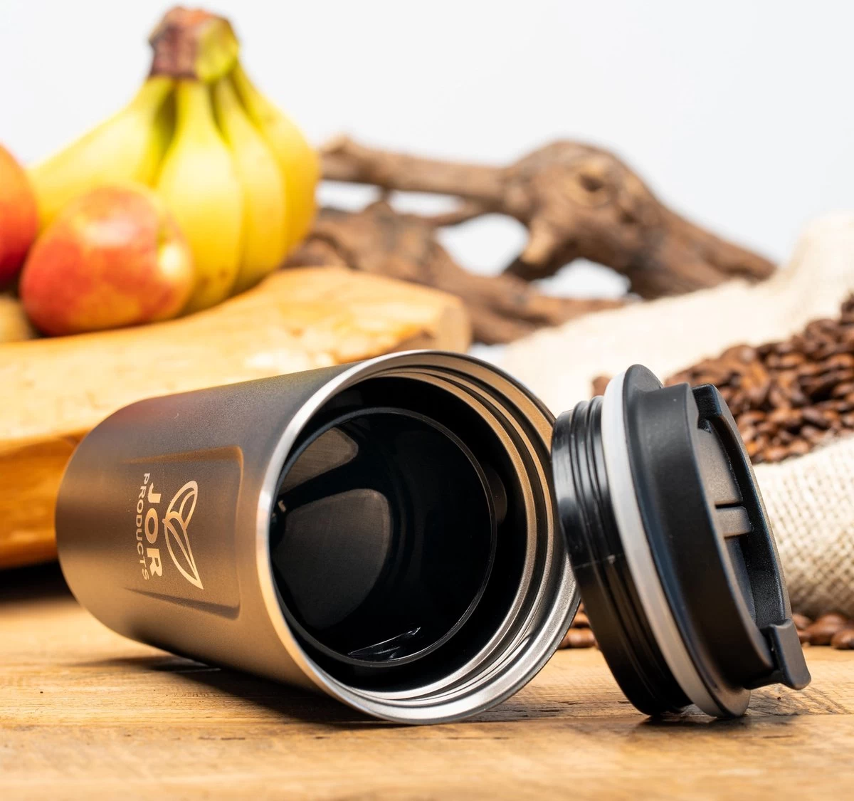 JOR Products® Thermobeker - Koffiezetapparaat - Koffiebonen - Thee - Koffiemachine - Thermoskan - Espressomachine - Reizen - Camping - Koffiefilterhouder 6 JOR Products® Thermobeker - Koffiezetapparaat - Koffiebonen - Thee - Koffiemachine - Thermoskan - Espressomachine - Reizen - Camping - Koffiefilterhouder - Afbeelding 4