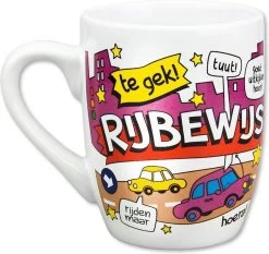 Paper Dreams Mok Cartoon-stijl Rijbewijs Keramiek 325ml Rood/wit -Keukenserie Winkel 1200x1134 2